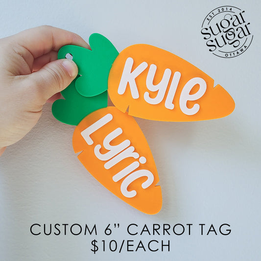 6" Carrot Tag